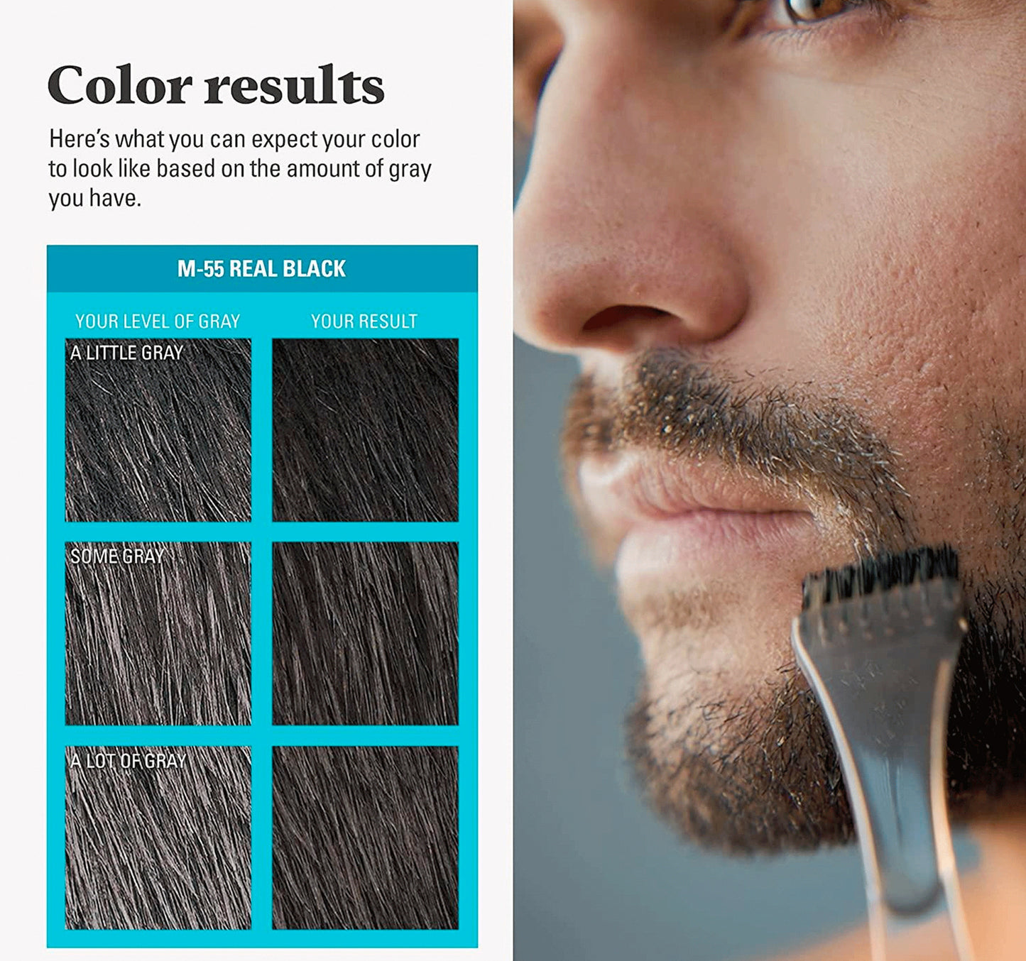 Just For Men Moustache & Beard M-55 Real Black 1 pkt