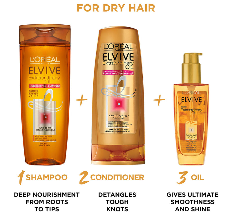 L'Oreal Paris Elvive Extraordinary Oil Nourishing Shampoo 400 ml