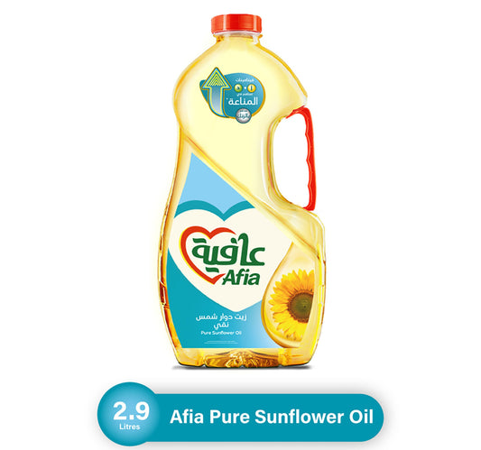 Afia Pure Sunflower Oil Enriched with Vitamins A D & Zinc 2.9 Litres