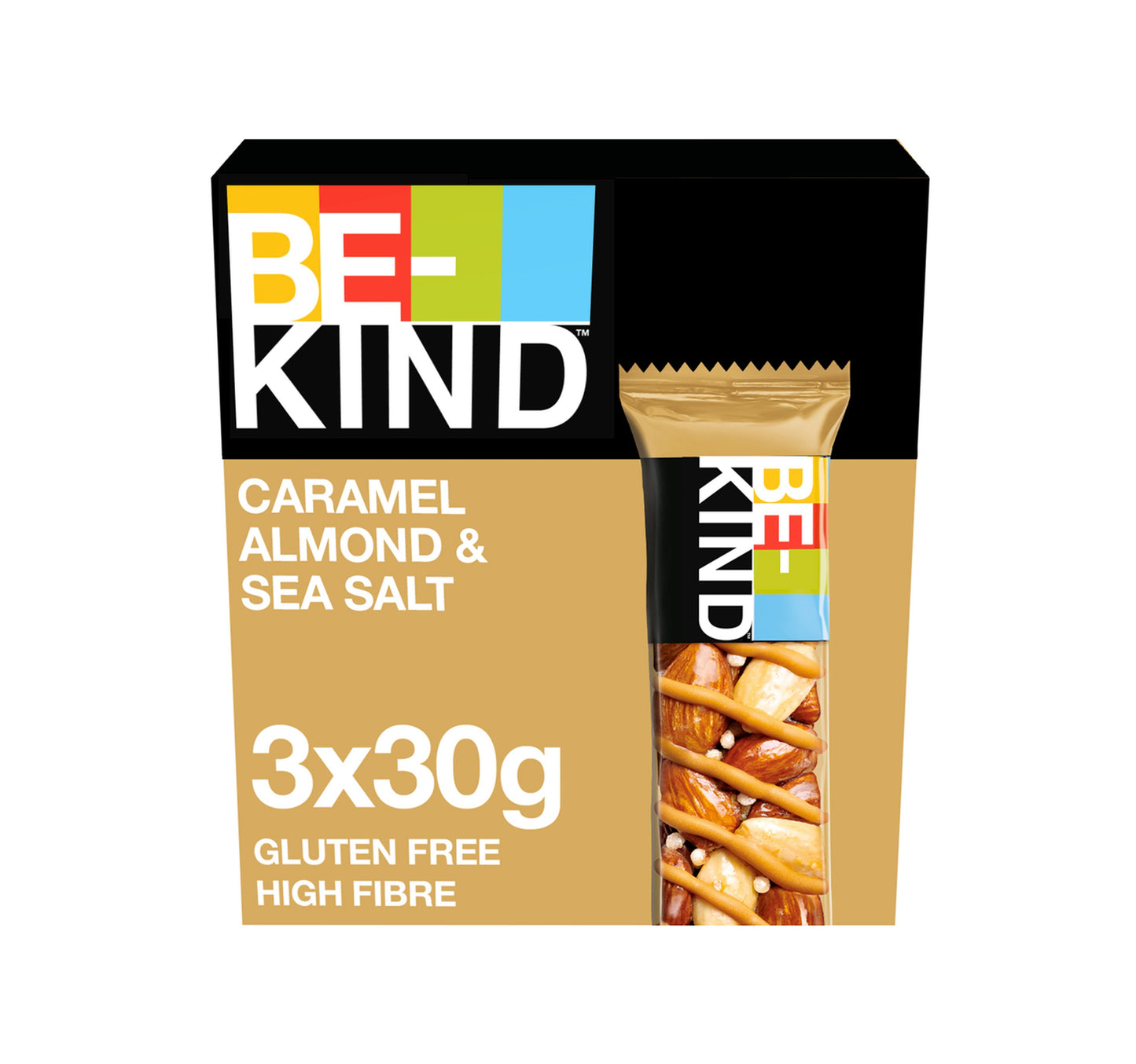 Be-Kind Protein Bar Caramel Almond & Sea Salt 3 x 30 g