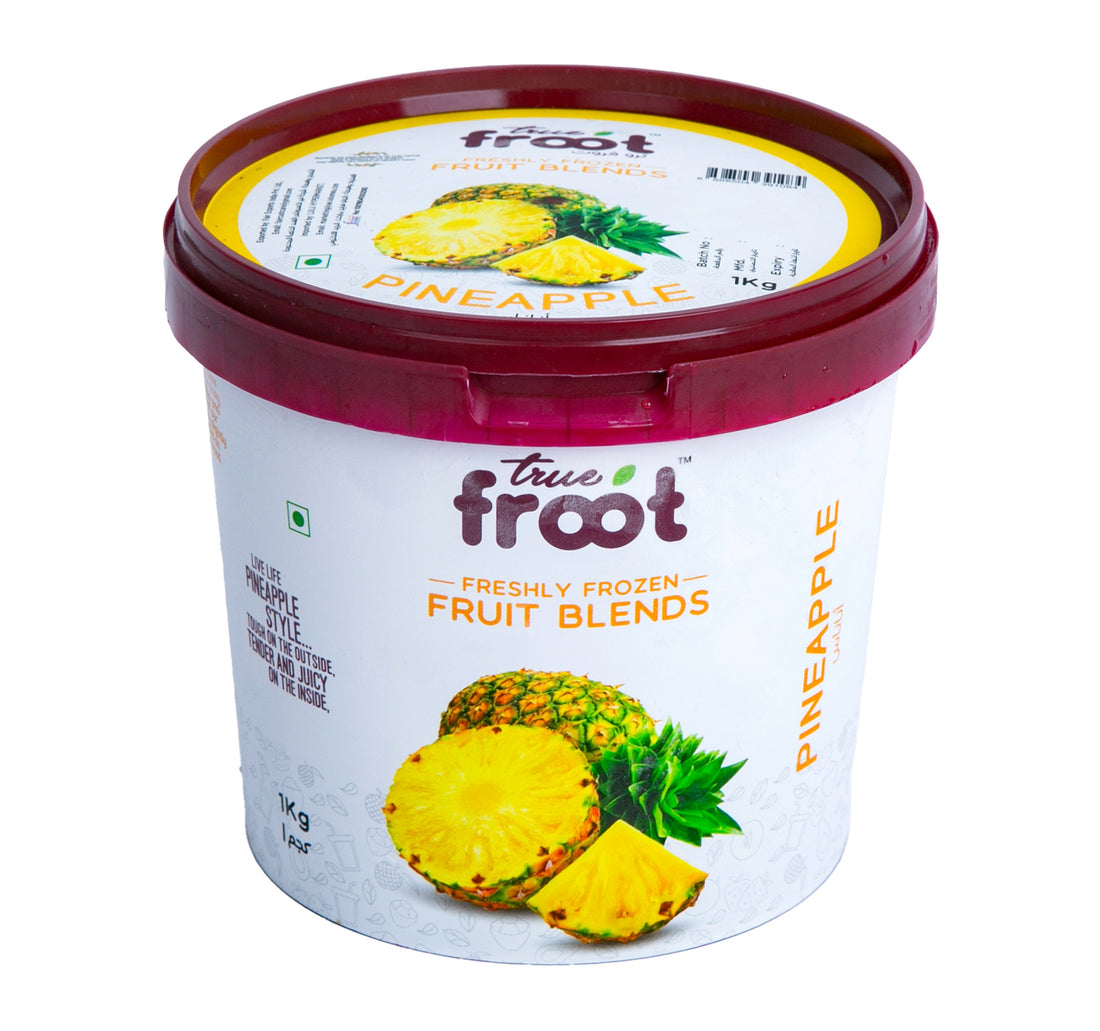 True Froot Freshly Frozen Pineapple Fruit Blend 1 kg