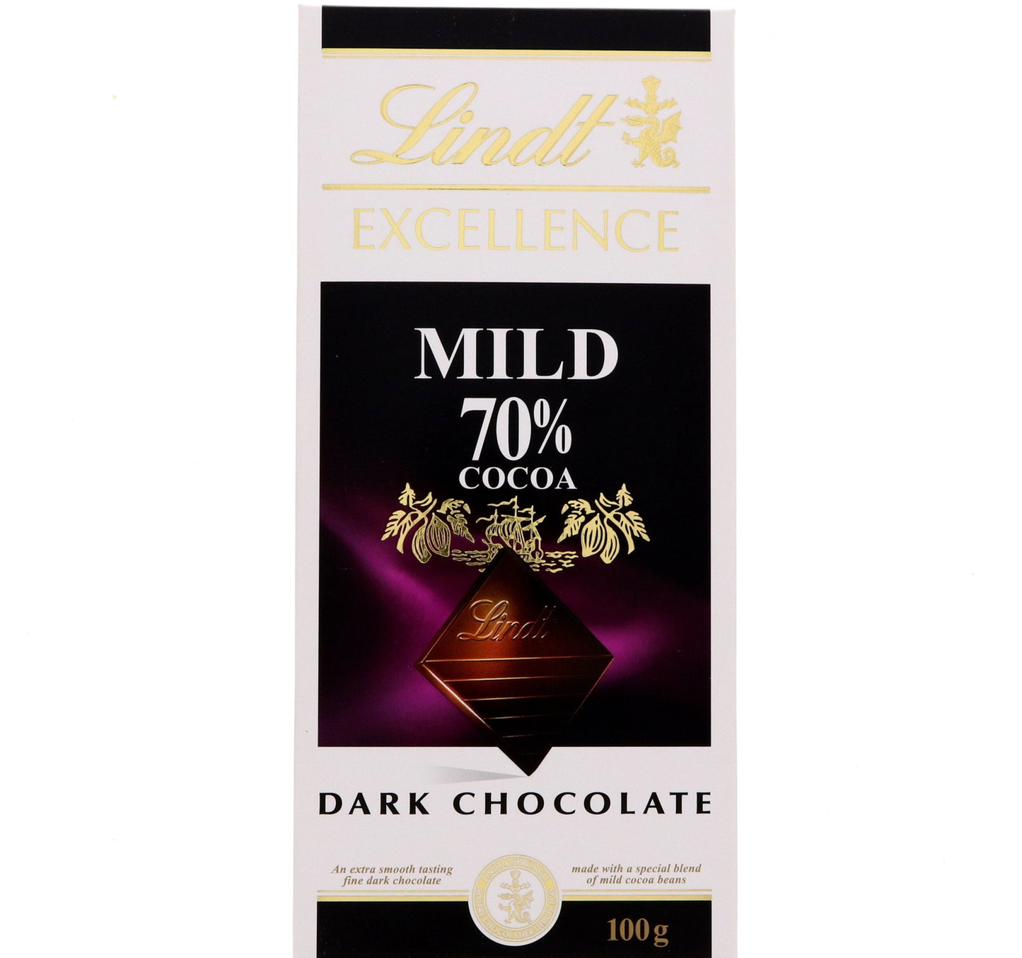 Lindt Excellence Mild 70% Cocoa Dark Chocolate 100 g