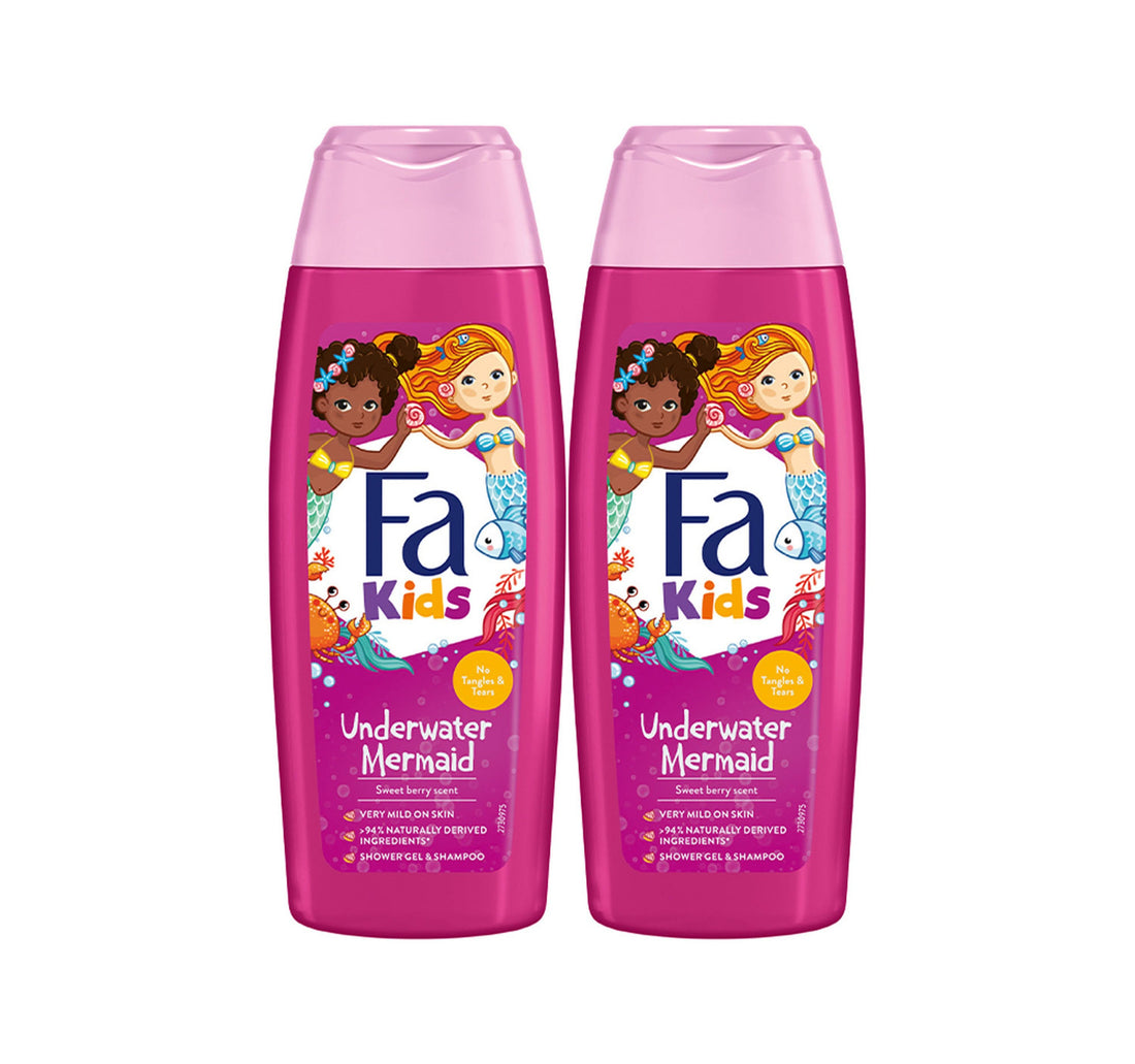 جل استحمام وشامبو فا كيدز تحت الماء حورية البحر 2 × 250 مل