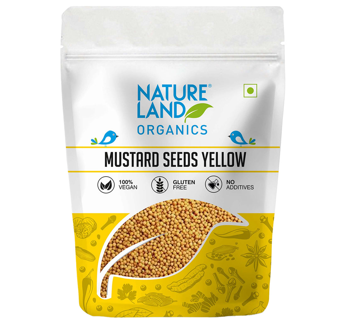 Natureland Organics Mustard Seeds Yellow 150 g