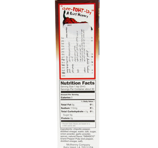 Tabasco Chipotle Smoked Red Jalapeno Flavour Pepper Sauce 150 ml