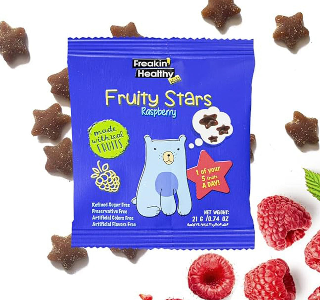 Freakin Healthy Raspberry Fruity Star Jellies 21 g