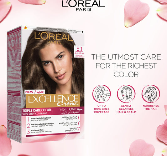 L'Oreal Paris Excellence Creme 5.1 Profound Light Brown 1 pkt