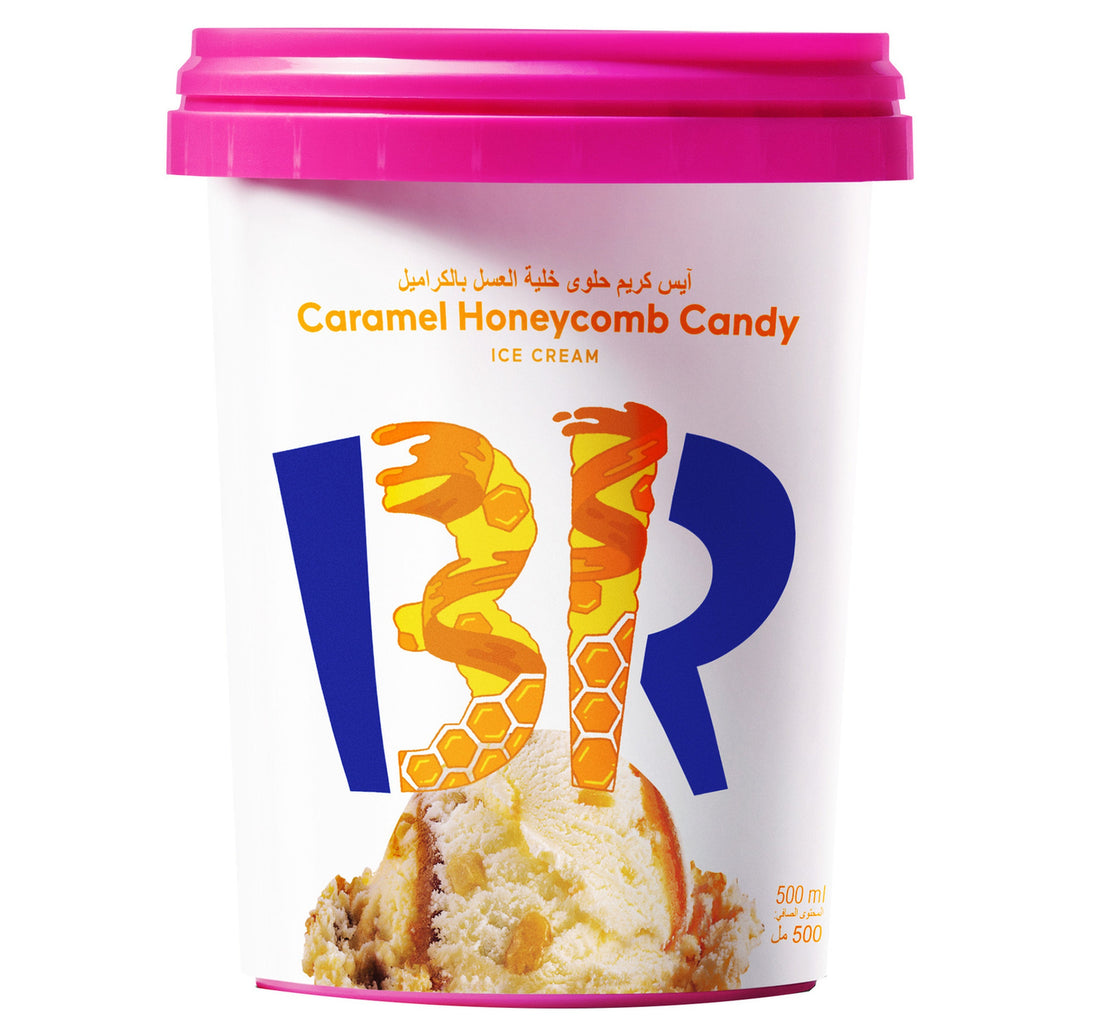 Baskin Robbins Caramel Honeycomb Candy Ice Cream 500 ml