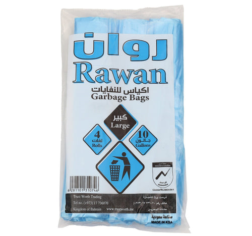 Rawan Garbage Bags 10 Gallons 4 Rolls