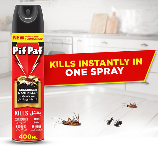 Pif Paf Power Guard Crawling Insect Killer Value Pack 2 x 400 ml