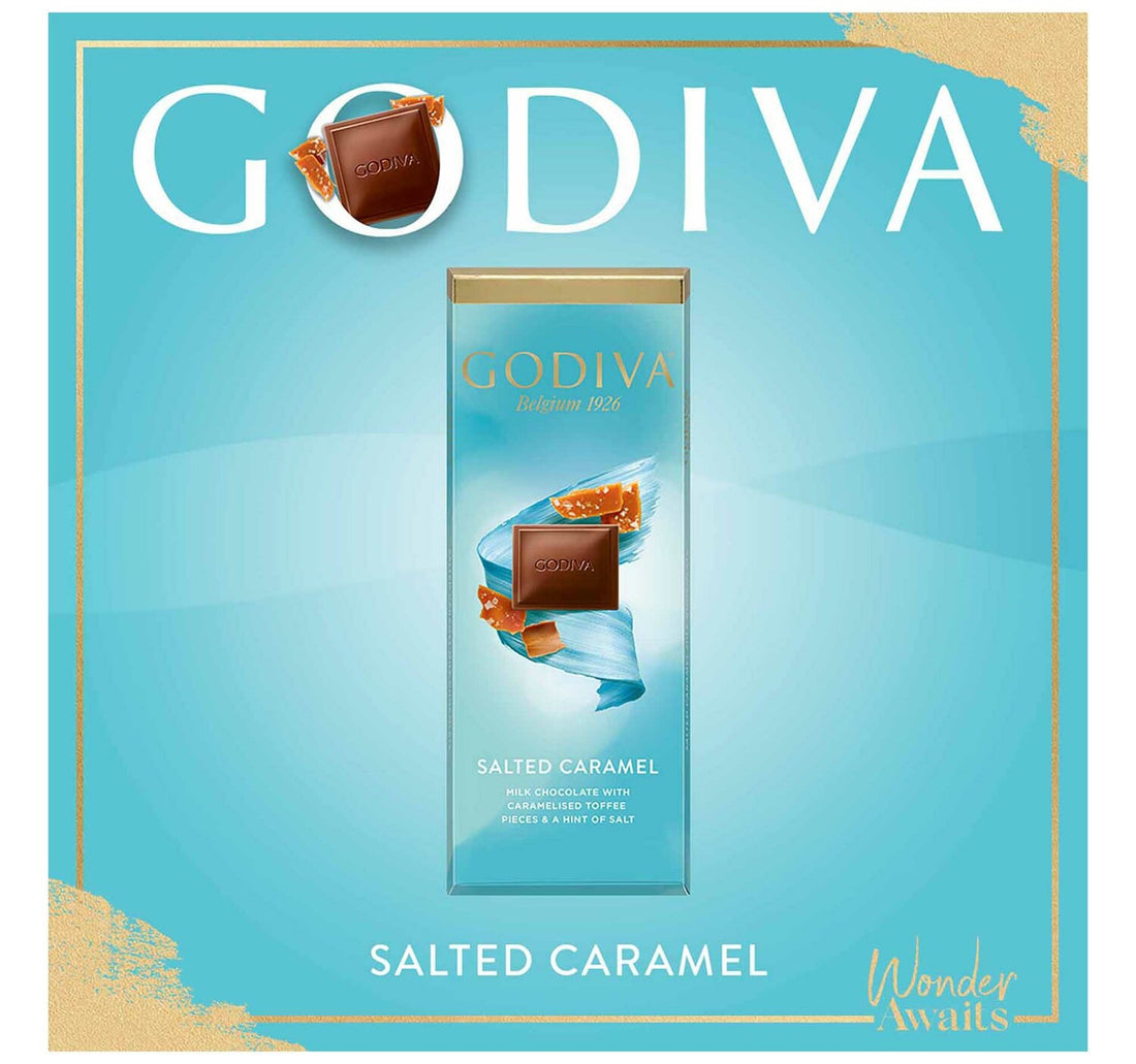 Godiva Salted Caramel Milk Chocolate With Caramelised Toffee 90 g