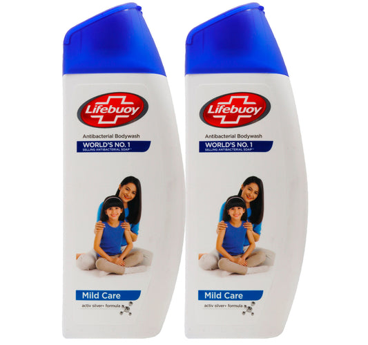 Lifebuoy Active Silver Formula Body Wash Mild Care 2 x 300 ml