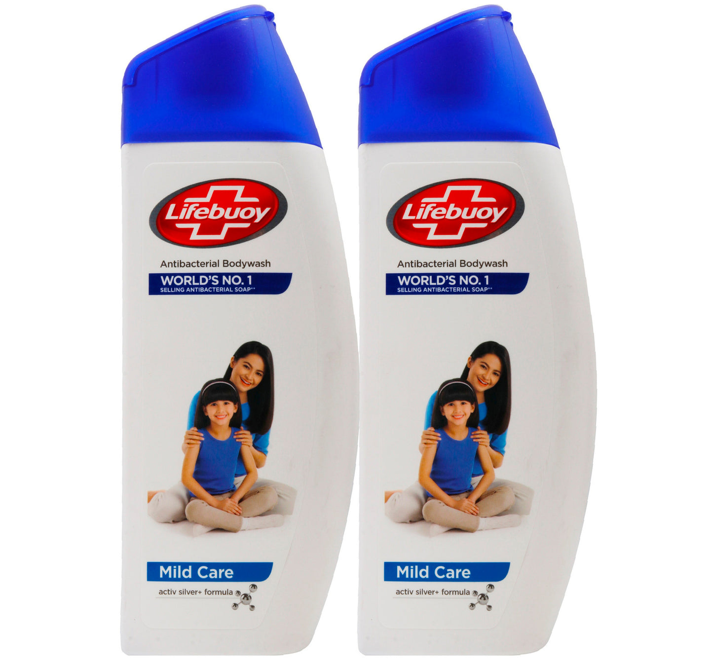 Lifebuoy Active Silver Formula Body Wash Mild Care 2 x 300 ml