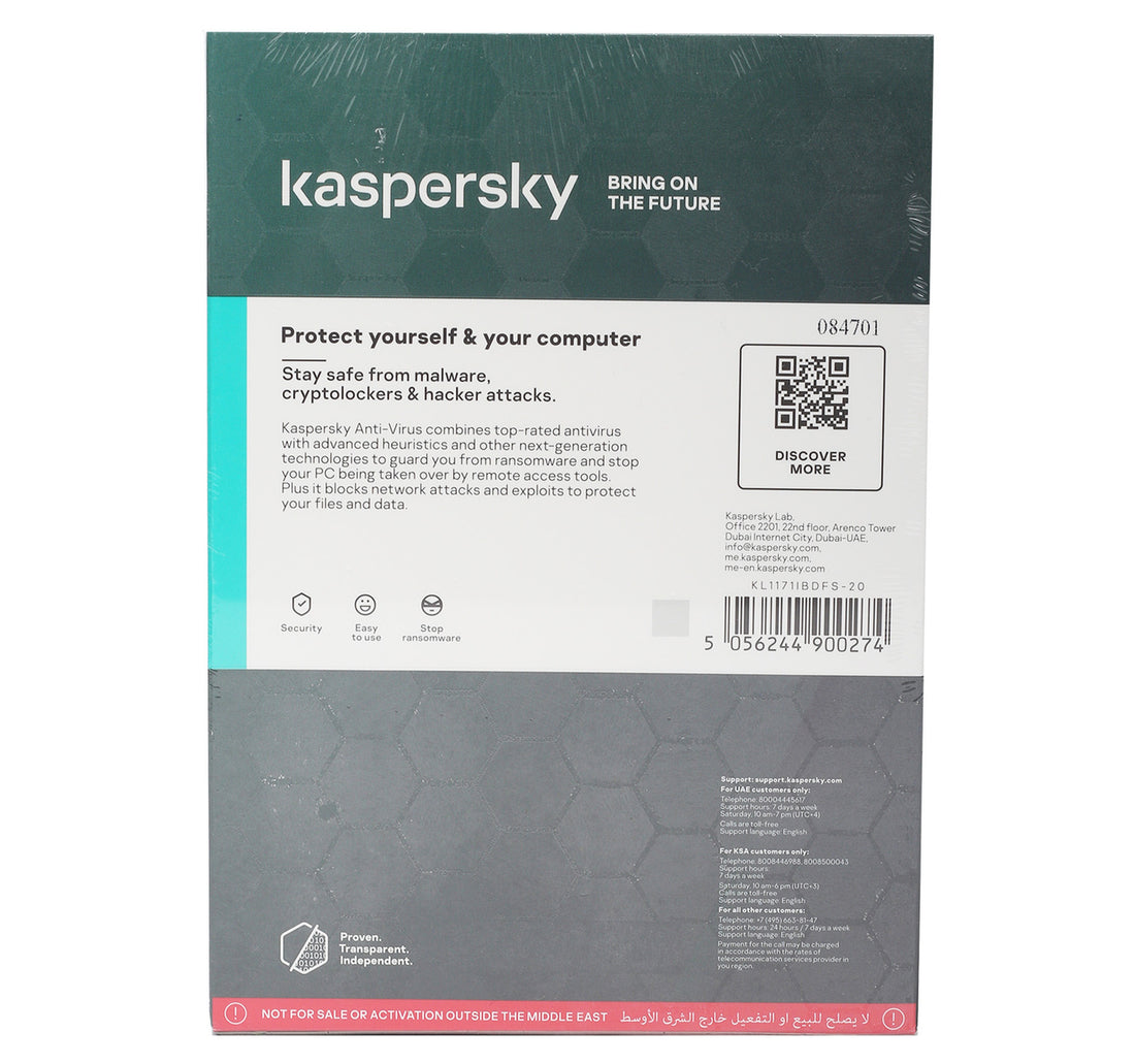 Kaspersky Anti-Virus 2020 3 + 1 User