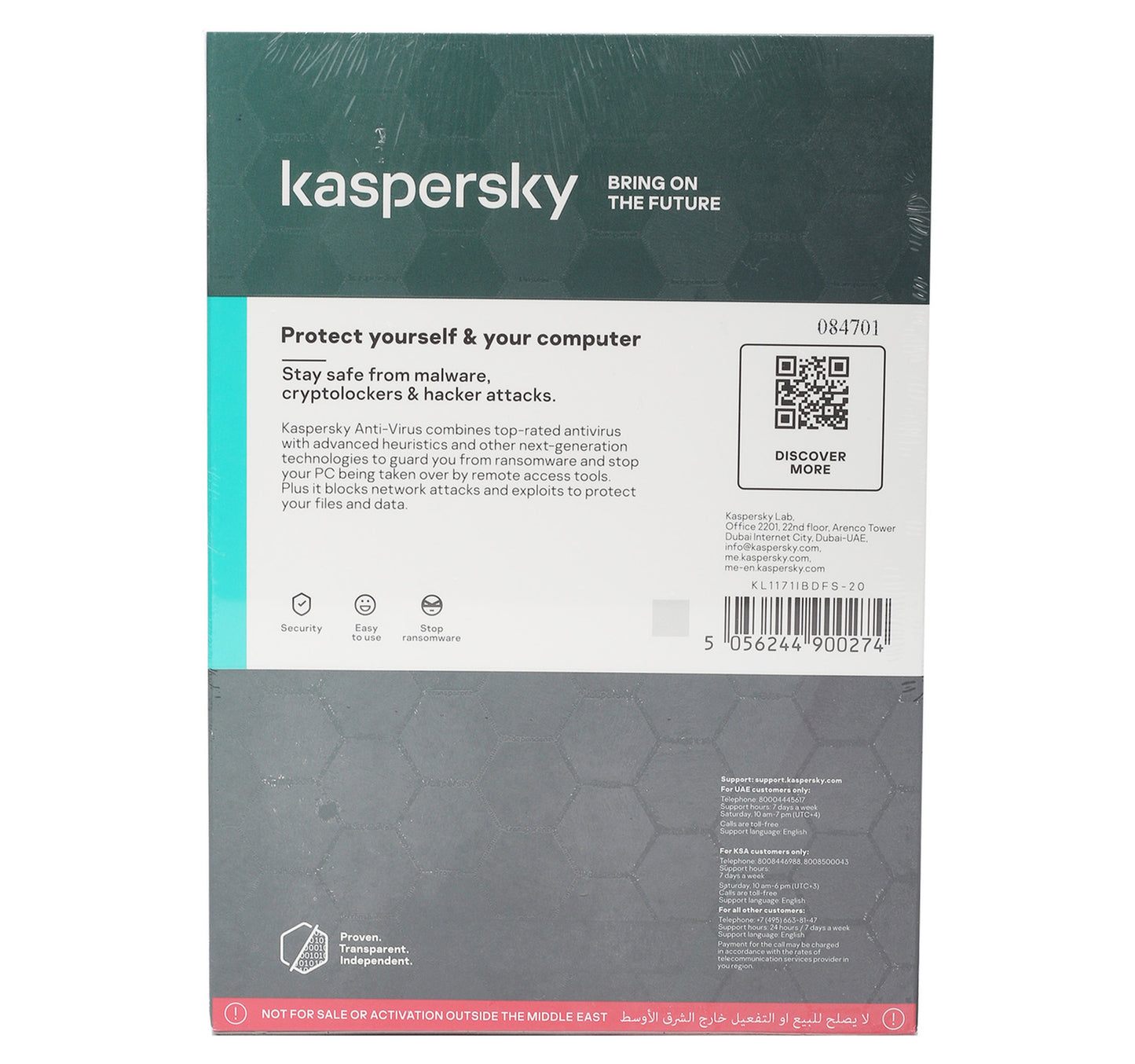 Kaspersky Anti-Virus 2020 3 + 1 User