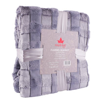 بطانية مربعة من البوليستر فلانل من مابل ليف هوم، 160 × 220 سم، متنوعة، ZMF24SCP