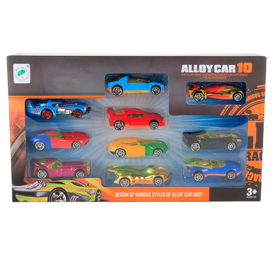 Skid Fusion Die Cast Cars 10 Pcs 8620 Assorted