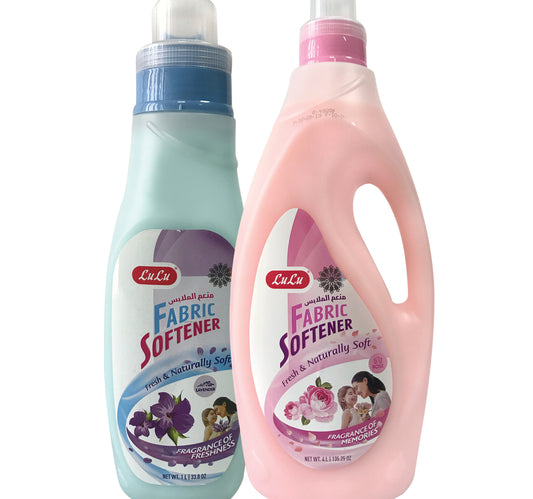 LuLu Fabric Softener Rose 4 Litres + Lavender 1 Litre