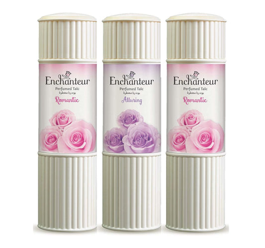 Enchanteur Perfumed Talc Assorted Value Pack 3 x 250 g