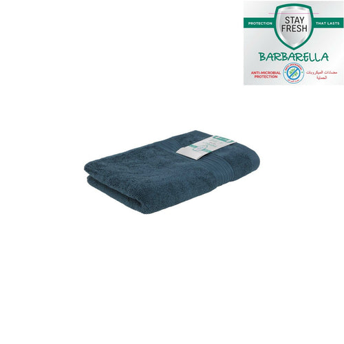 Barbarella Anti-Microbial Hand Towel, 50 x 100 cm, Blue