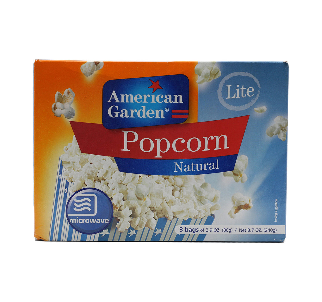 American Garden Lite Microwave Popcorn Value Pack 240 g