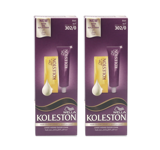 Koleston Hair Dye 302/0 Black 2 x 50 ml