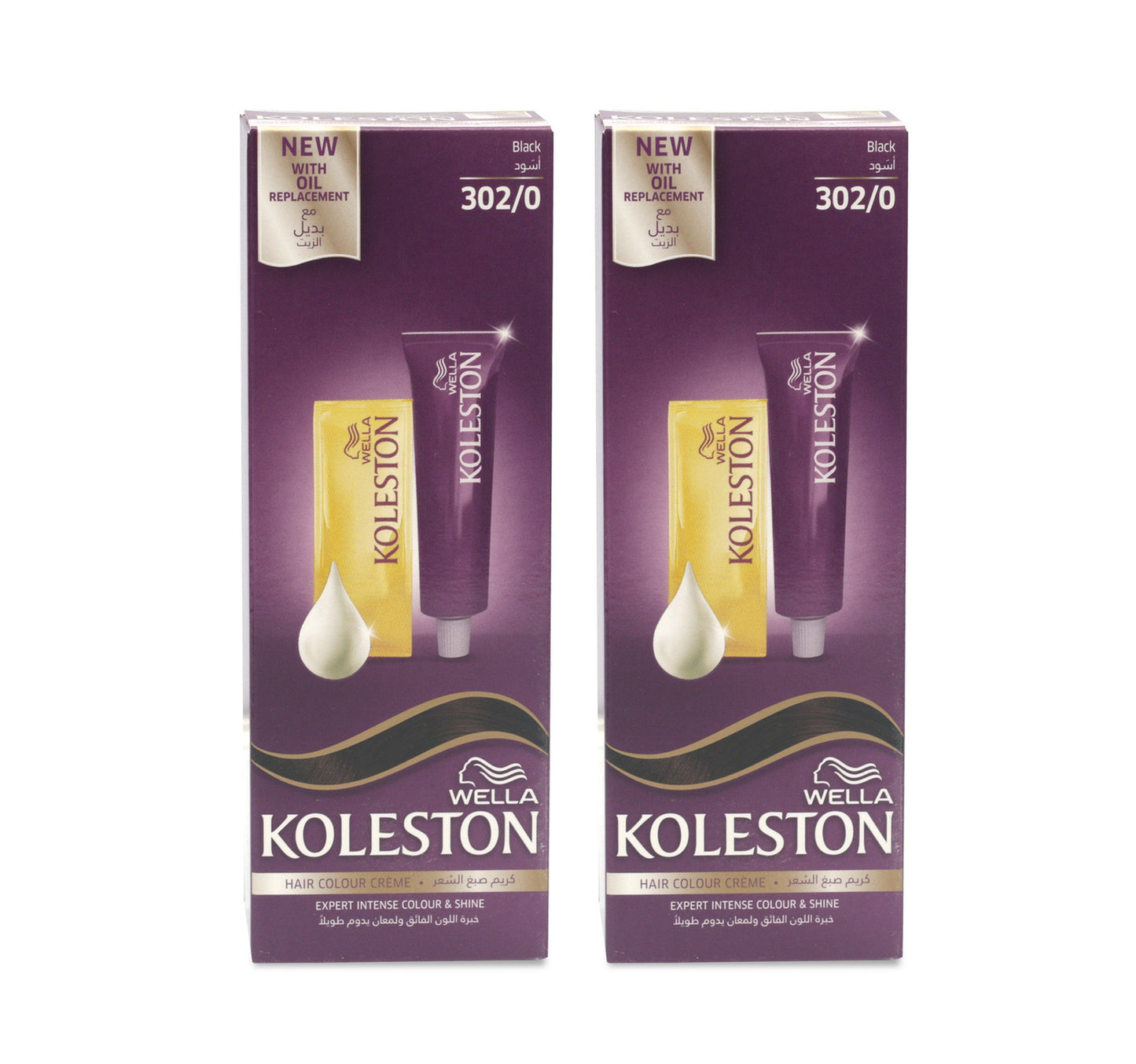 Koleston Hair Dye 302/0 Black 2 x 50 ml