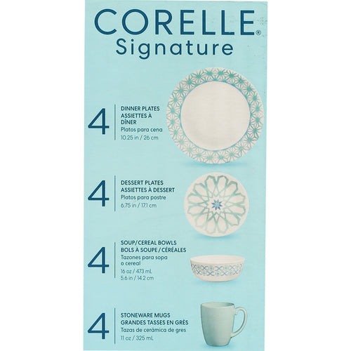 Corelle Dinner Set 16pcs Amalfi Verde 1135304