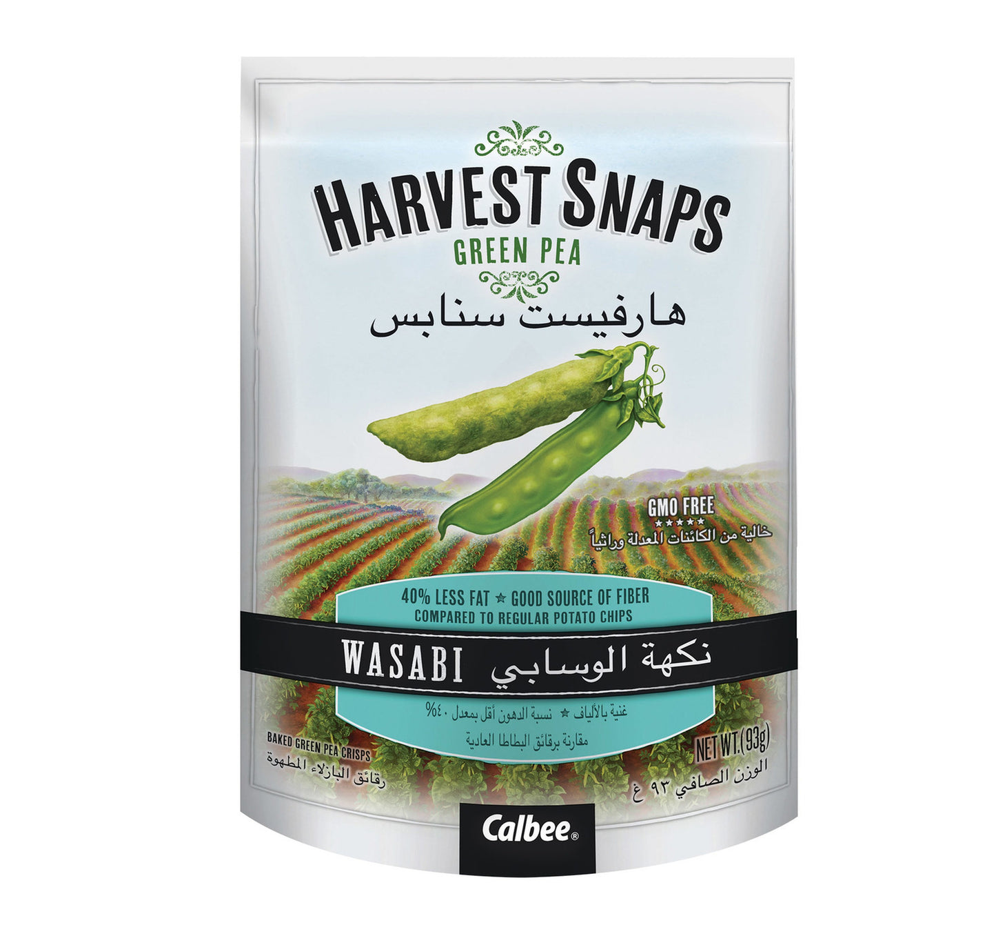 Harvest Snaps Wasabi Green Pea Crisps 93 g