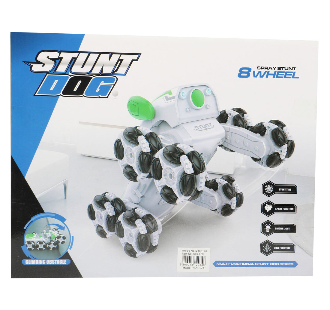Skid Fusion Remote Control 8 Wheels Stunt Dog 666-820 Assorted