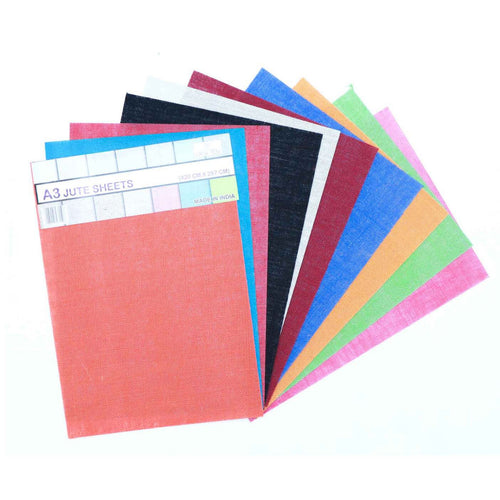 Win Plus A3 Jute Sheets EX171 10Sheets Assorted Color