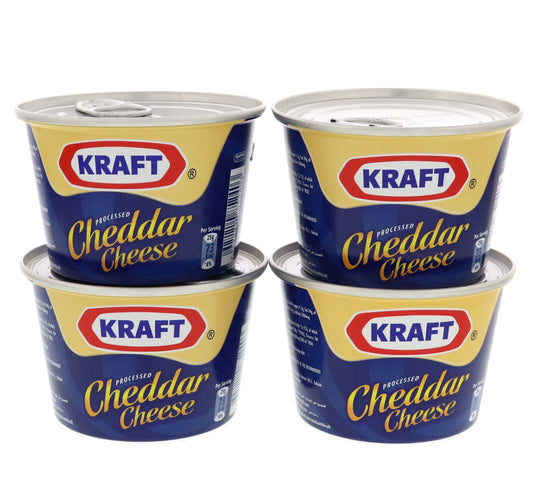 Kraft Processed Cheddar Cheese 4 x 190 g