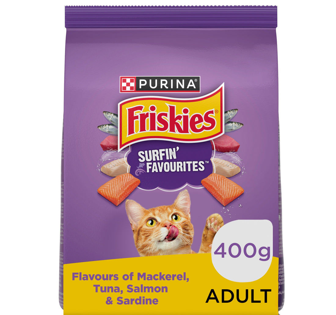 Purina Friskies Surfin Favourites Dry Cat Food 400 g
