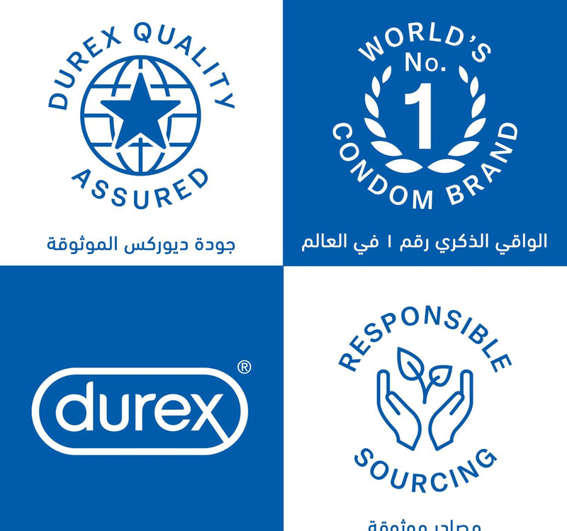 Durex Invisible Condoms Extra Thin Extra Lubricated 12 pcs