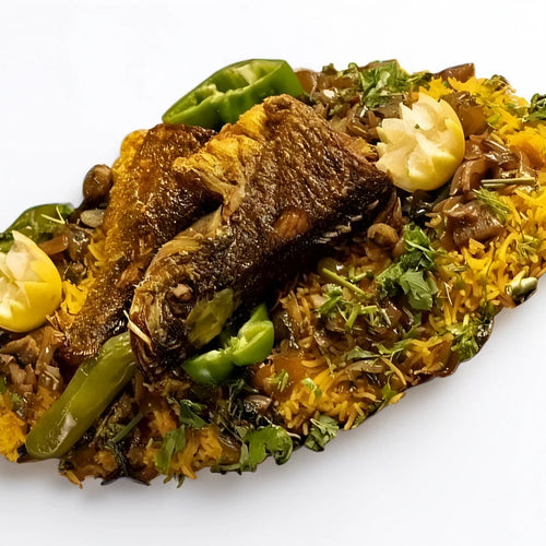 Seabass Fish Machbos Al Lulu Kitchen