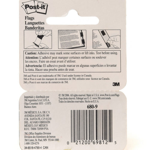3M Post-it Printed Flags & Markers Sign Here 1in x 1.7in 50 Sheets