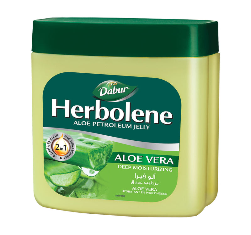 Dabur Herbolene Aloe Petroleum Jelly Enriched with Aloe Vera and Vitamin E 425 ml
