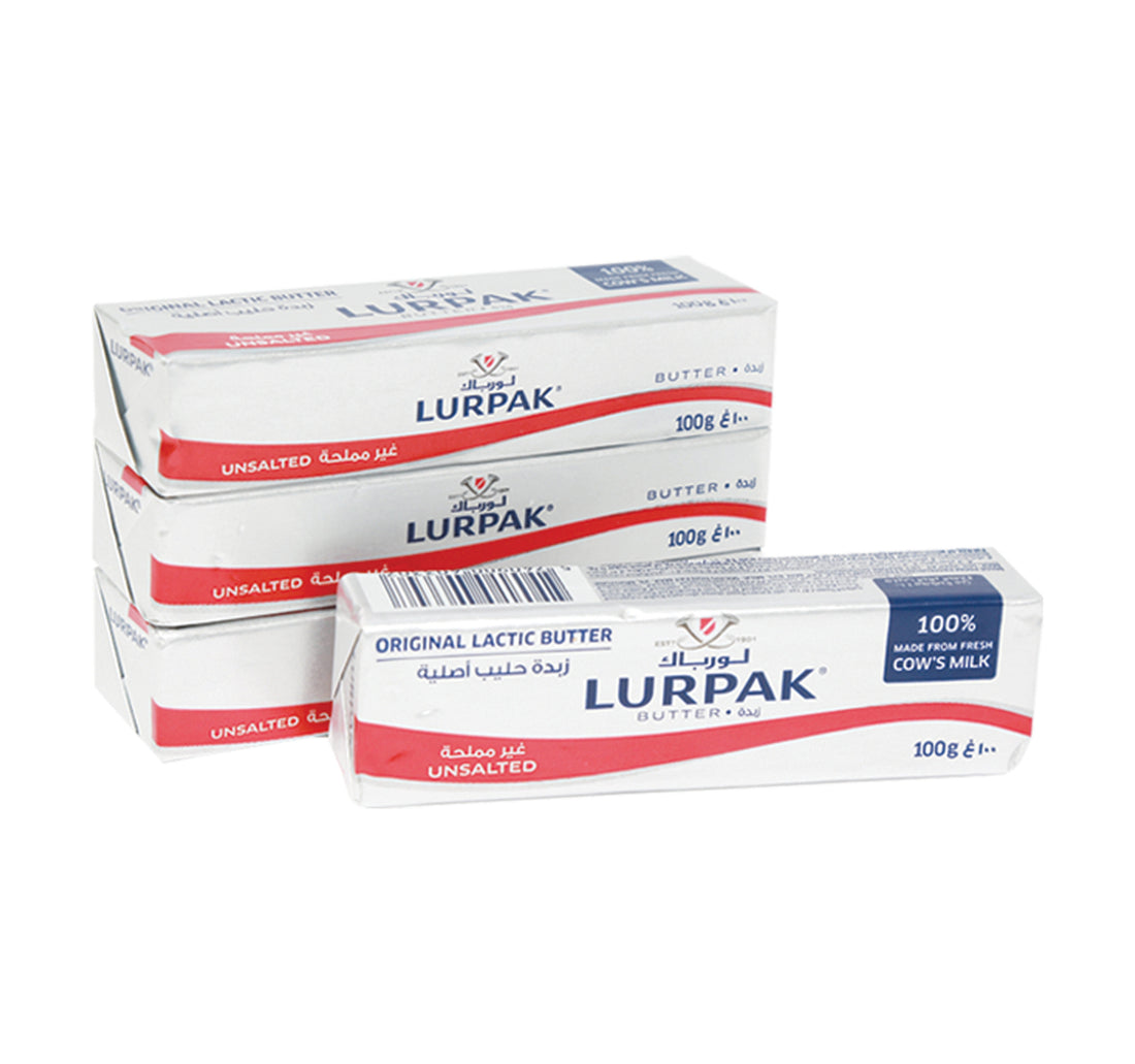 زبدة لورباك غير مملحة 4 × 100 غرام