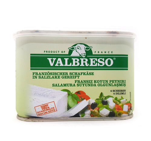 Valbreso French Feta Cheese Tin 600 g