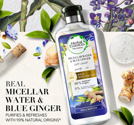 Herbal Essences Bio: Renew Micellar Water and Blue Ginger Shampoo 400 ml