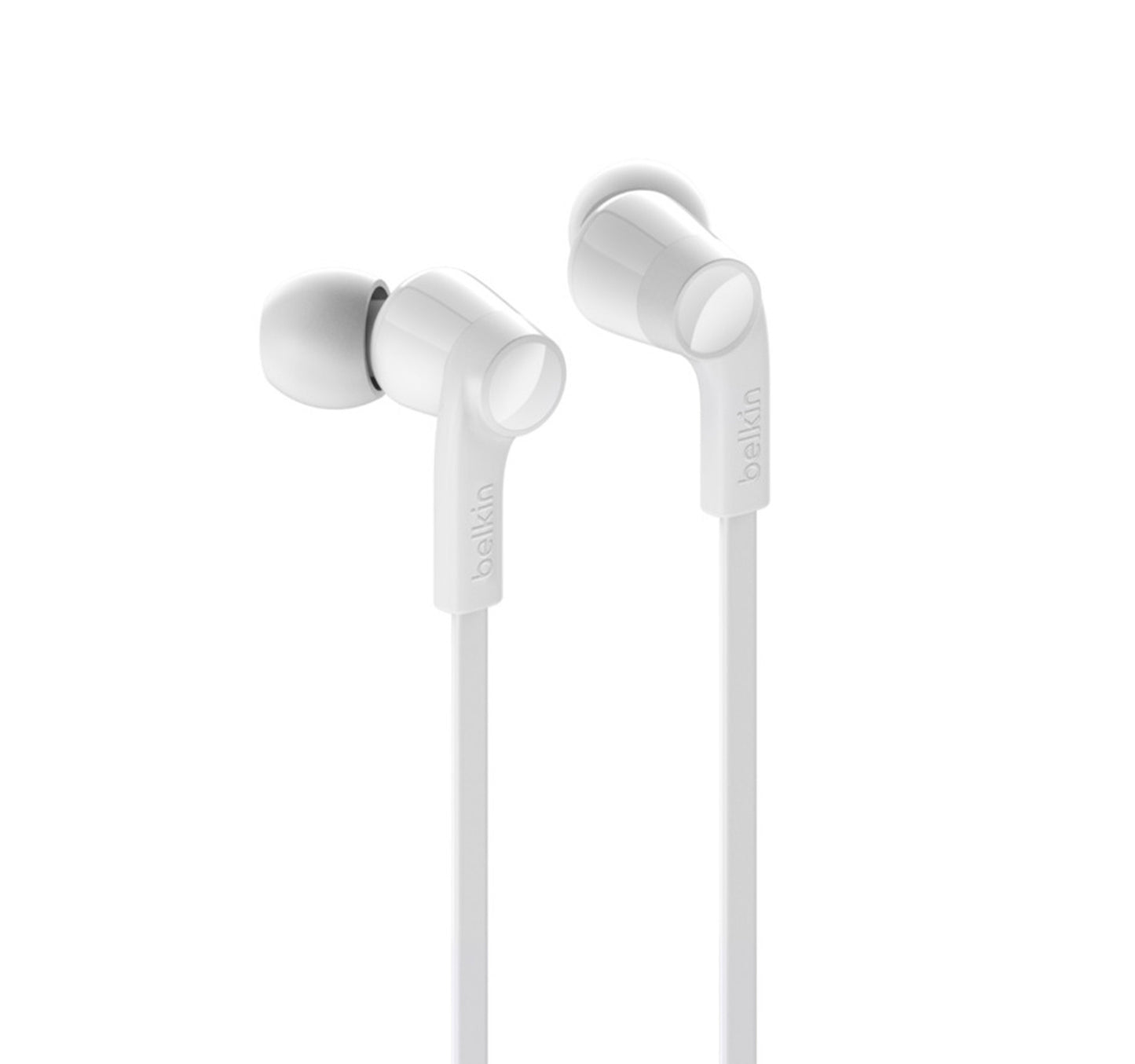 Belkin Rockstar MFI Lightning In-ear Headphones with Microphone(G3H001BTWHT) White