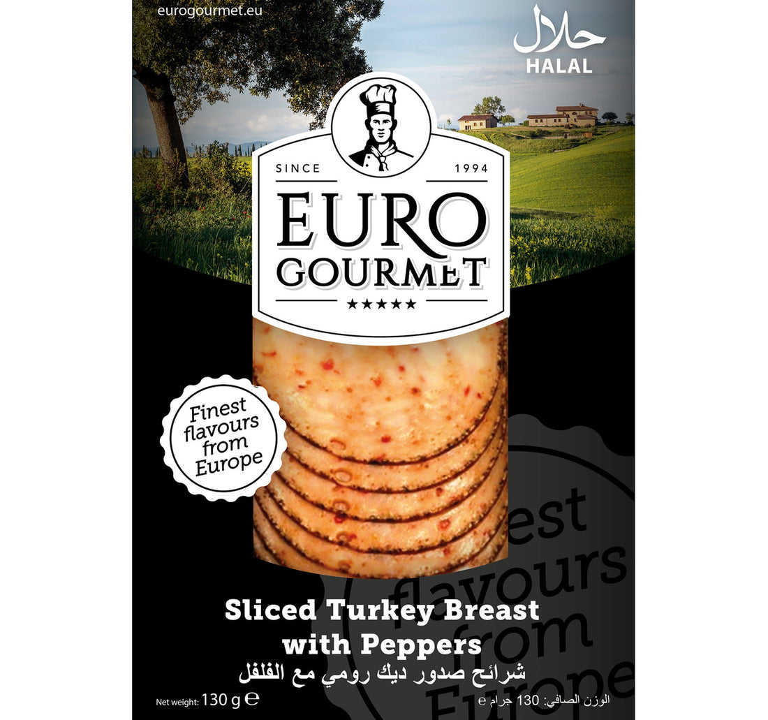 Euro Gourmet Sliced Turkey Breast With Pepper 130 g