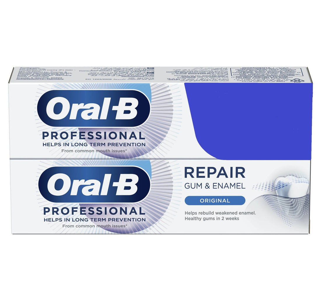 Oral B Professional Gum & Enamel Repair Original Toothpaste Value Pack 2 x 75 ml