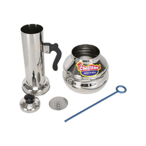 Chefline Stainless Steel Puttu Maker With Pot, Large