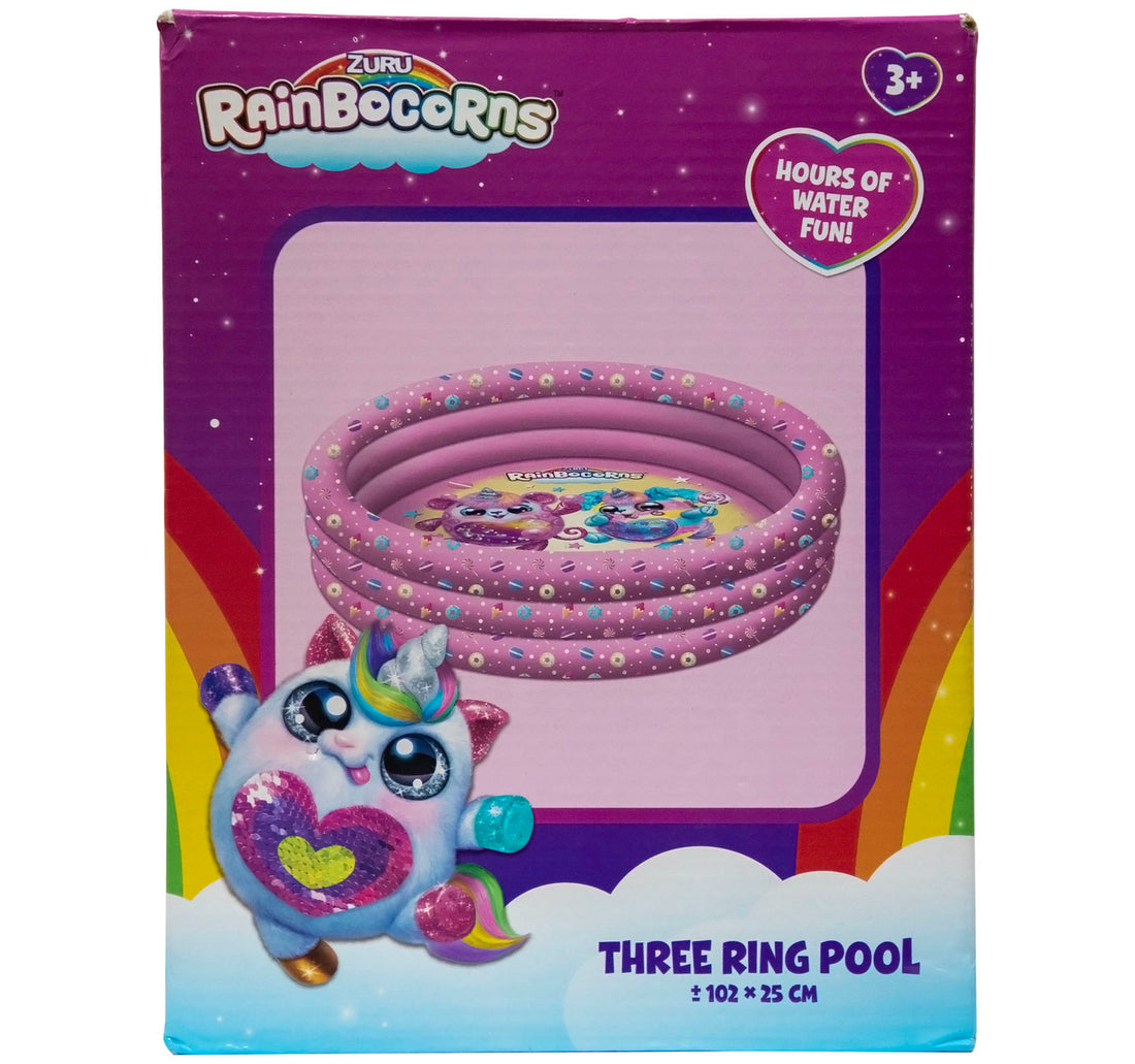Rainbow Corn Inflatable Three Ring Pool INF-SB-04