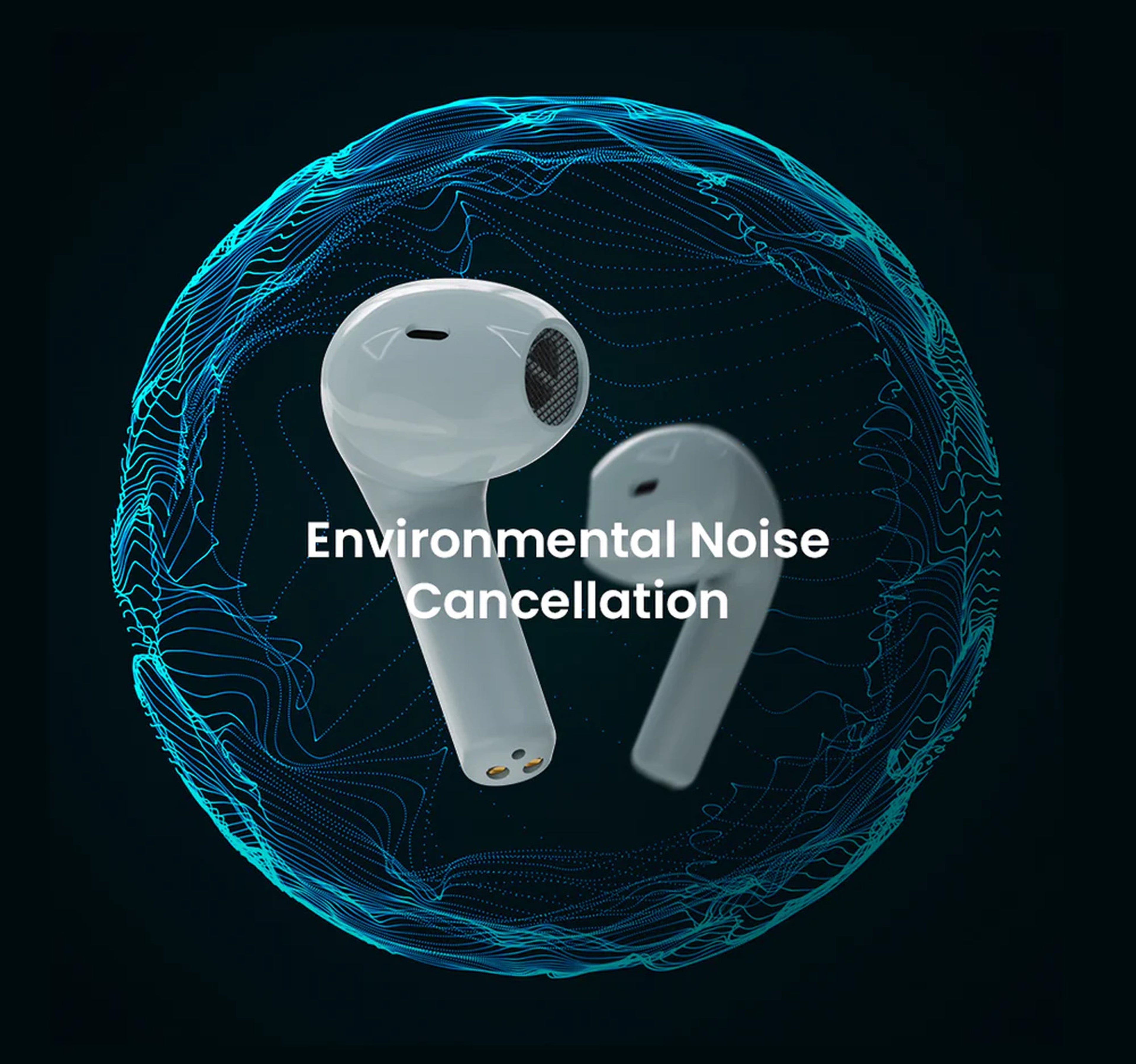 HiFuture FlyBuds3 ENC Enabled True Wireless Earbuds, Blue