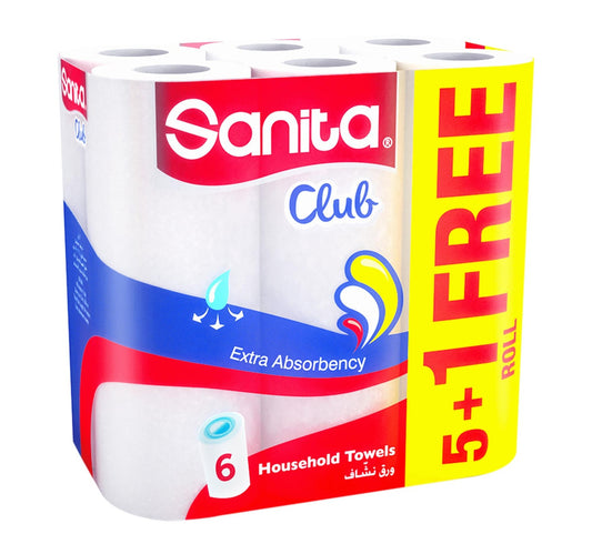 Sanita Club Household Towels 40 Sheets 5+1