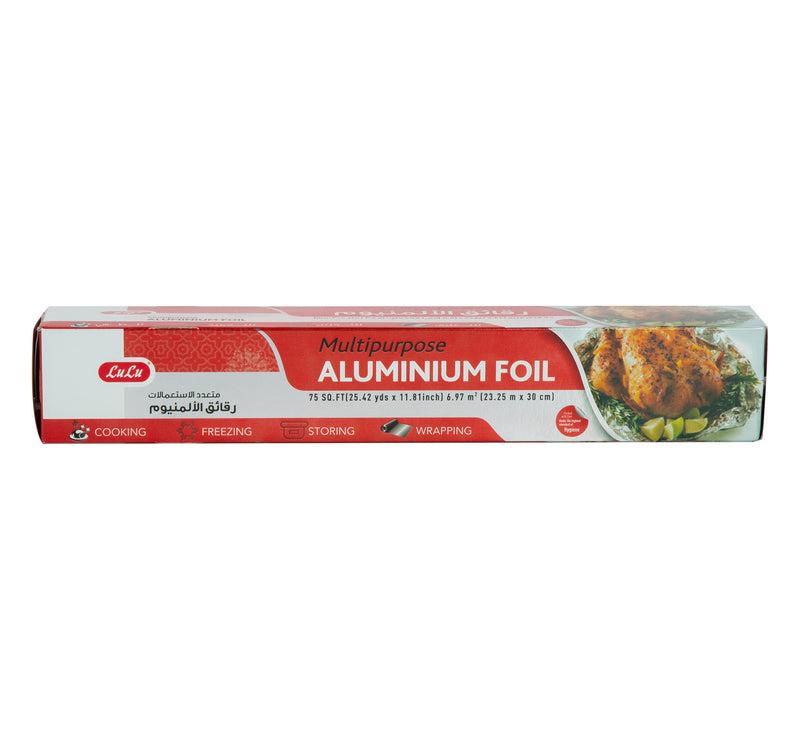 LuLu Multipurpose Aluminium Foil Size 23.25m x 30cm 75sq.ft 1 pc
