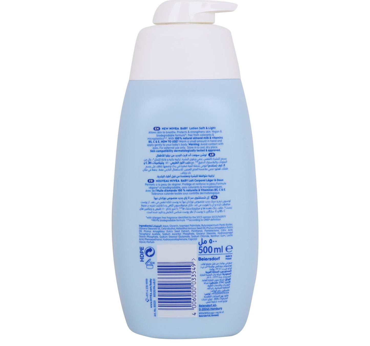 Nivea Baby Lotion Soft & Light 500 ml