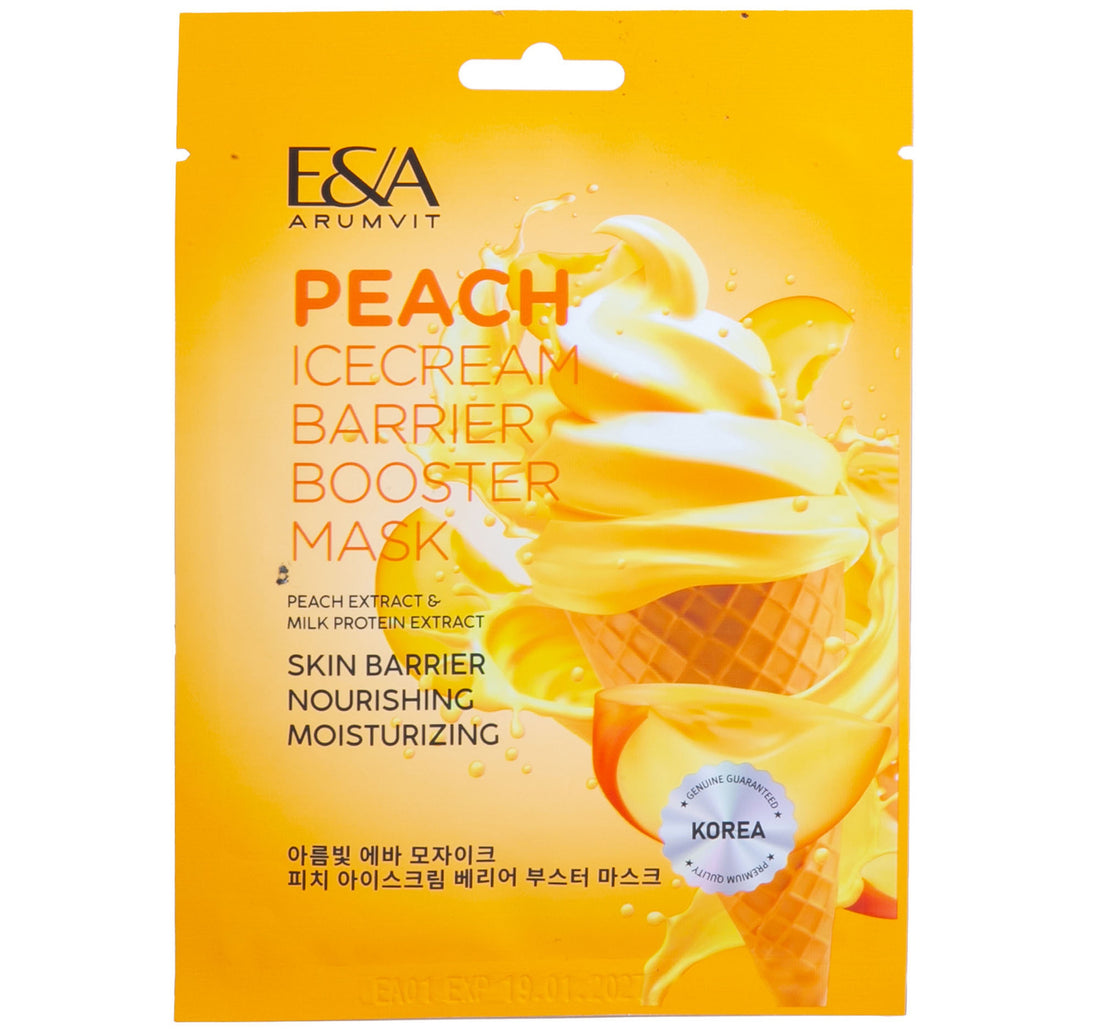 Arumvit Eva Mosaic Peach Ice Cream Barrier Booster Mask, 25 g